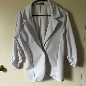 Hybrid & company Women's White Blazer large